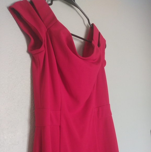 Off-Shoulder Red Evening Gown - Picture 8 of 16